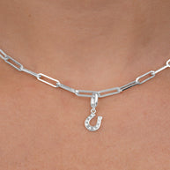 Sterling Silver Horseshoe Charm