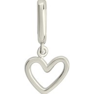 Sterling Silver Polished Heart Outline Charm