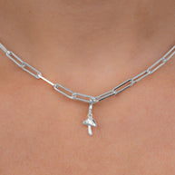 Sterling Silver Mushroom Charm