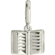 Sterling Silver Book Charm