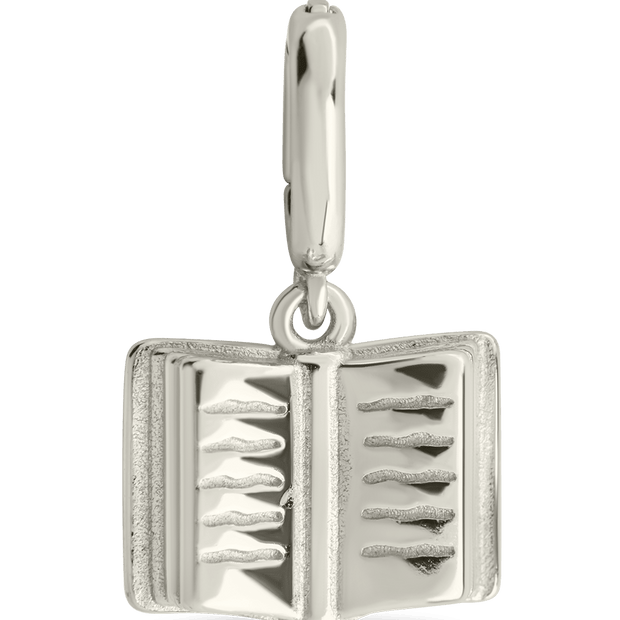 Sterling Silver Book Charm