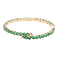 CZ Round Cluster Evening Bracelet