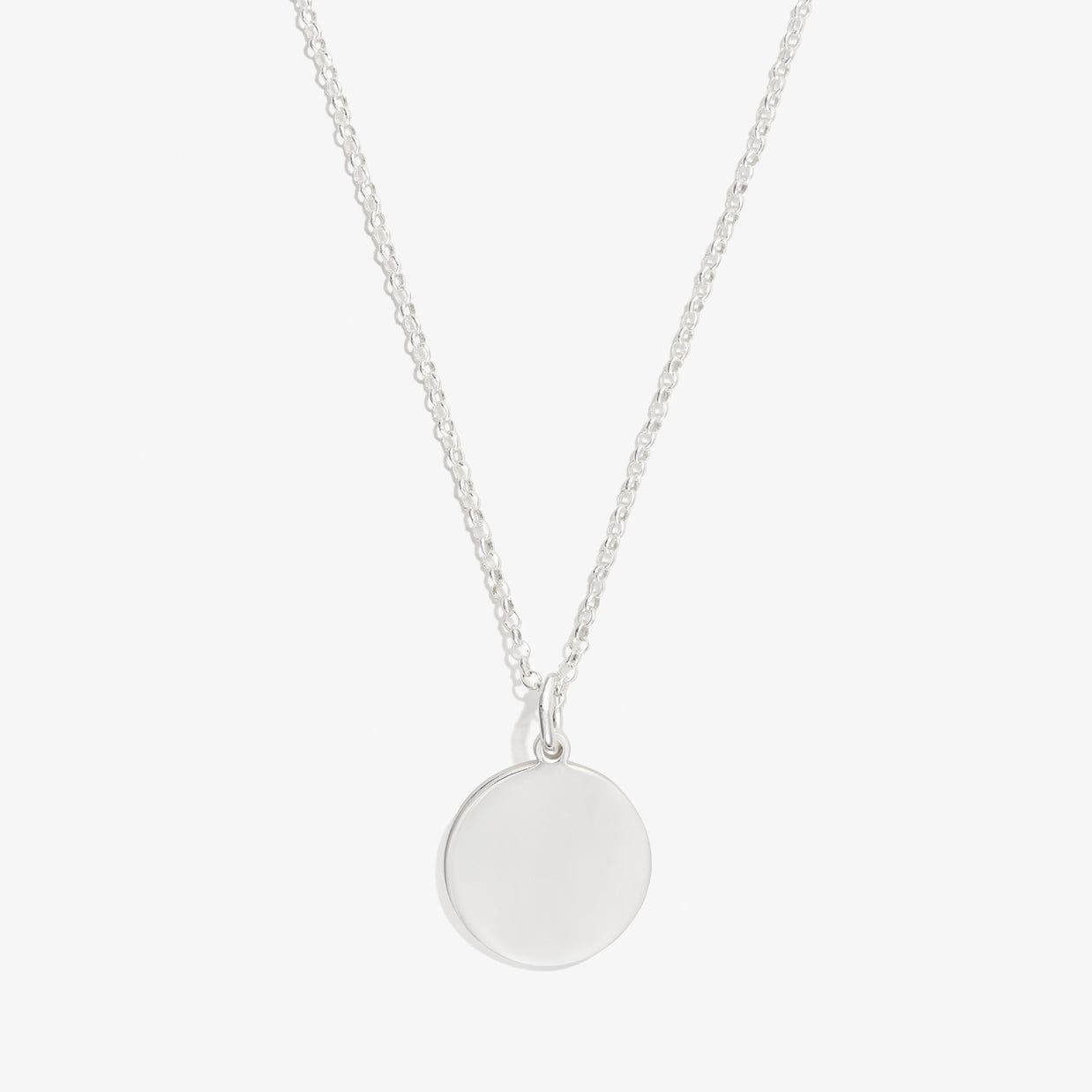Circle Charm Necklace, 21''