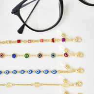 Delicate Stationed Leaf Sunglass Chain