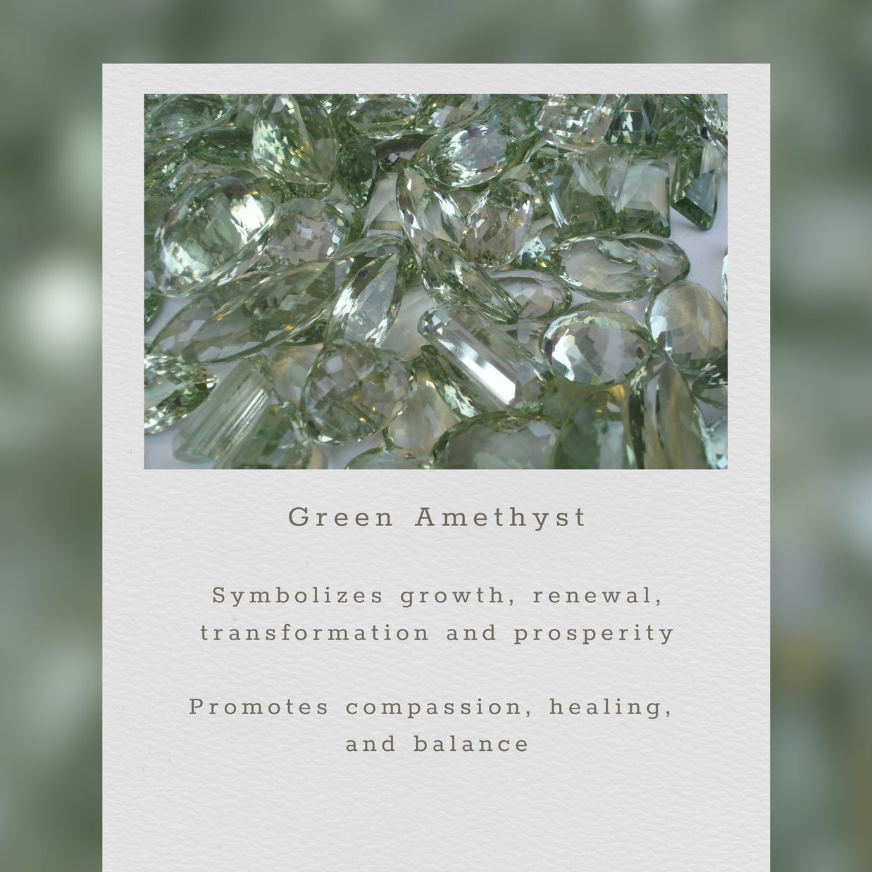 Green Amethyst Mini Yoga Pendant