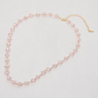 Faceted Bead Station Chain Necklace