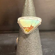 Turquoise Triangle Ring| Royston Turquoise Ring