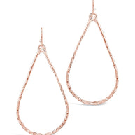 Hammered Teardrop Dangle Earring