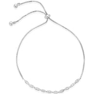 Marquise Cut CZ Slider Bracelet