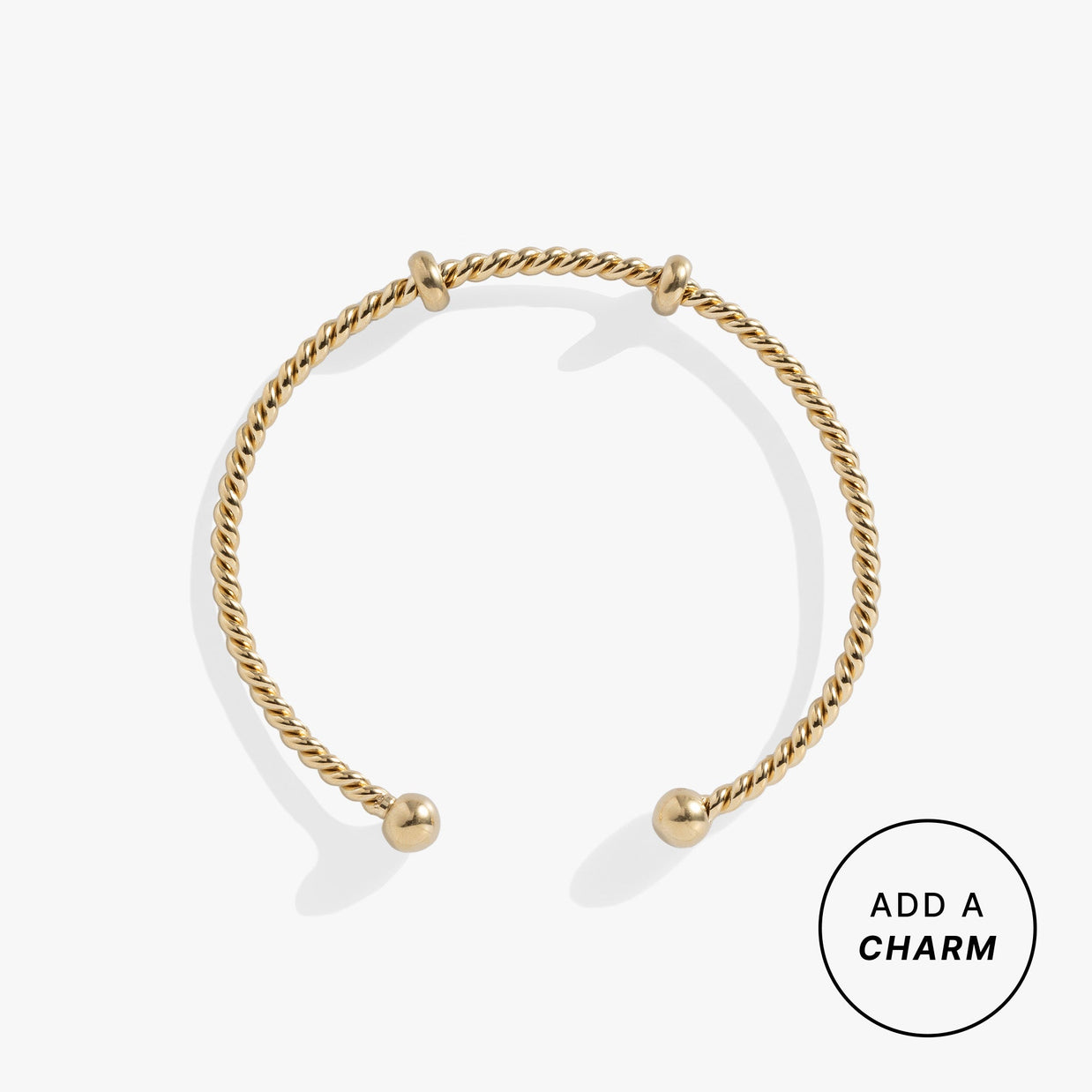 French Rope Charm Bracelet Cuff
