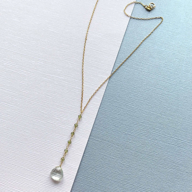 Green Amethyst Mini Yoga Pendant