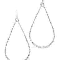 Hammered Teardrop Dangle Earring