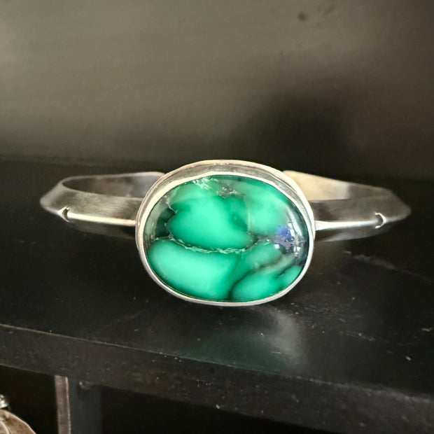 Persian Variscite Cuff Bracelet