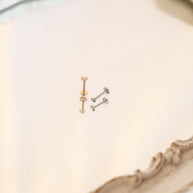 Tiny Heart Flat Back Stud