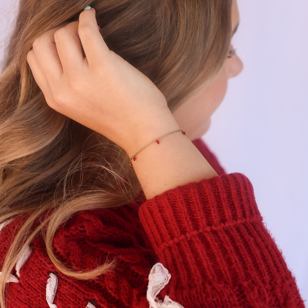 Madison Bracelet in Red