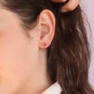 Queen of Hearts Flat Back Stud