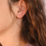 Tiny Heart Flat Back Stud