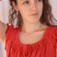 Madison Necklace in Red