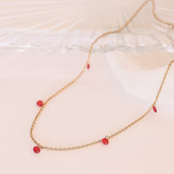 Madison Necklace in Red