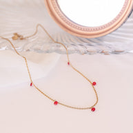 Madison Necklace in Red