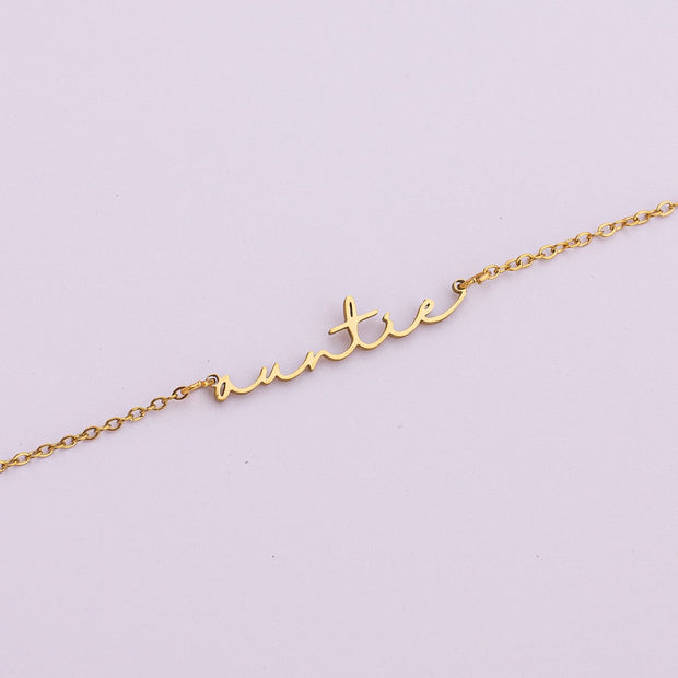 "Auntie" Necklace