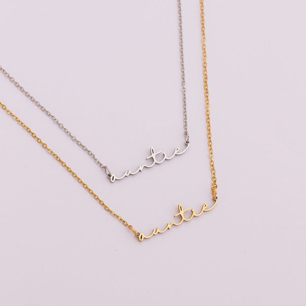 "Auntie" Necklace