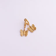 Butterfly Huggie Hoop