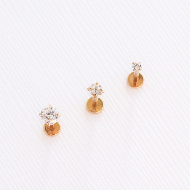 Crystal Flat Back Stud