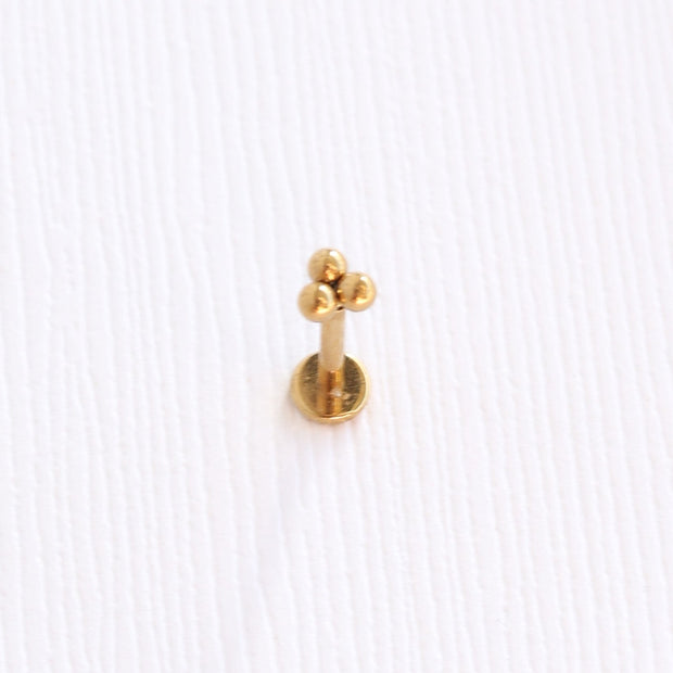 Tri-Dot Flat Back Stud