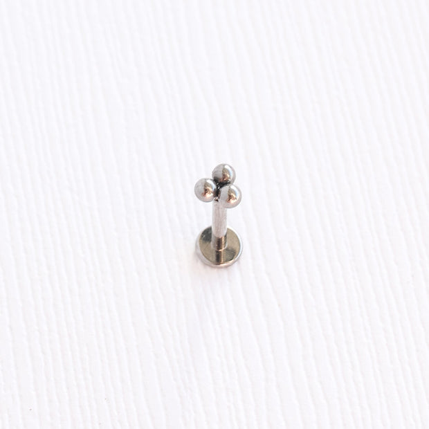 Tri-Dot Flat Back Stud