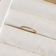 Dainty Crystal Stacker Ring