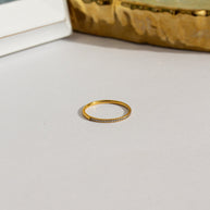 Dainty Crystal Stacker Ring