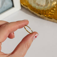Dainty Crystal Stacker Ring