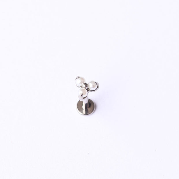 Pearl Trio Flat Back Stud