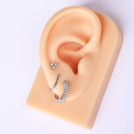 Pearl Trio Flat Back Stud