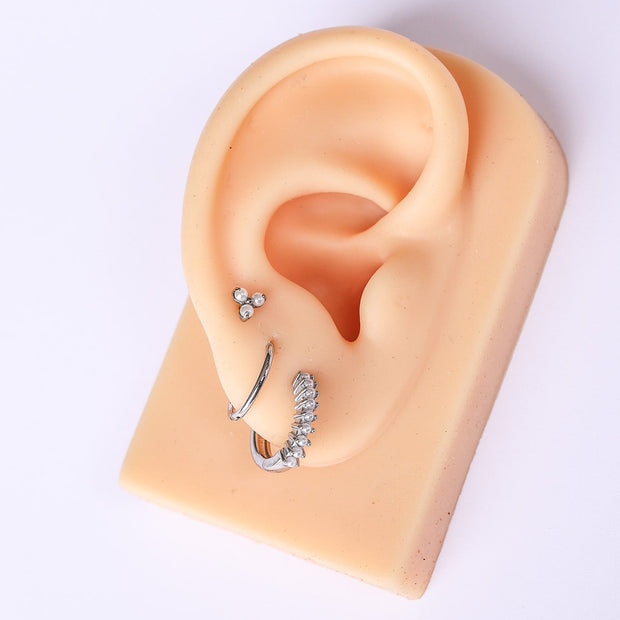 Pearl Trio Flat Back Stud