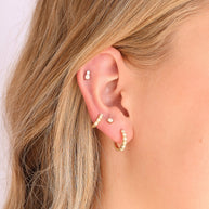 Opal Gem Flat Back Stud