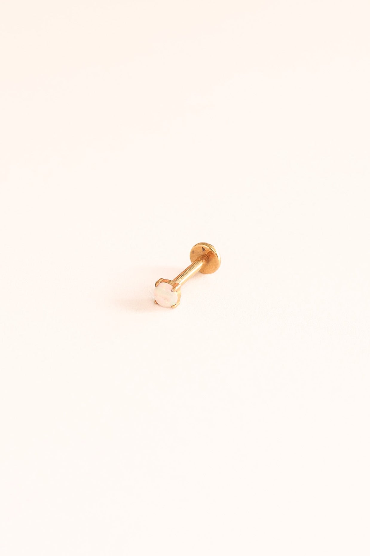 Opal Gem Flat Back Stud