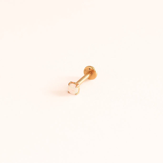 Opal Gem Flat Back Stud