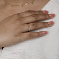 Dainty Crystal Stacker Ring