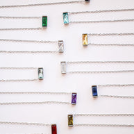 CZ Birthstone Necklace