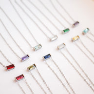 CZ Birthstone Necklace