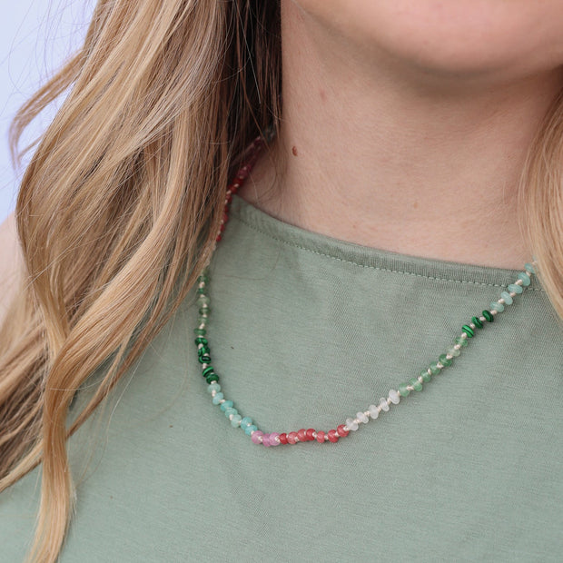 Watermelon Sugar Beaded Necklace