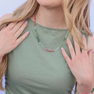 Watermelon Sugar Beaded Necklace