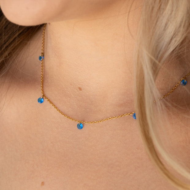 Madison Necklace in Blue