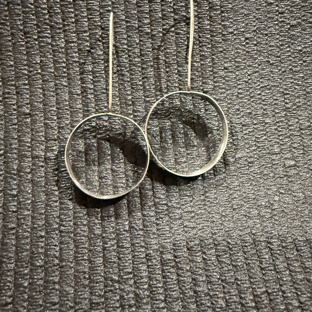 Sterling Silver Hoops | Minimalist Silver Earrings