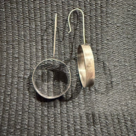 Sterling Silver Hoops | Minimalist Silver Earrings