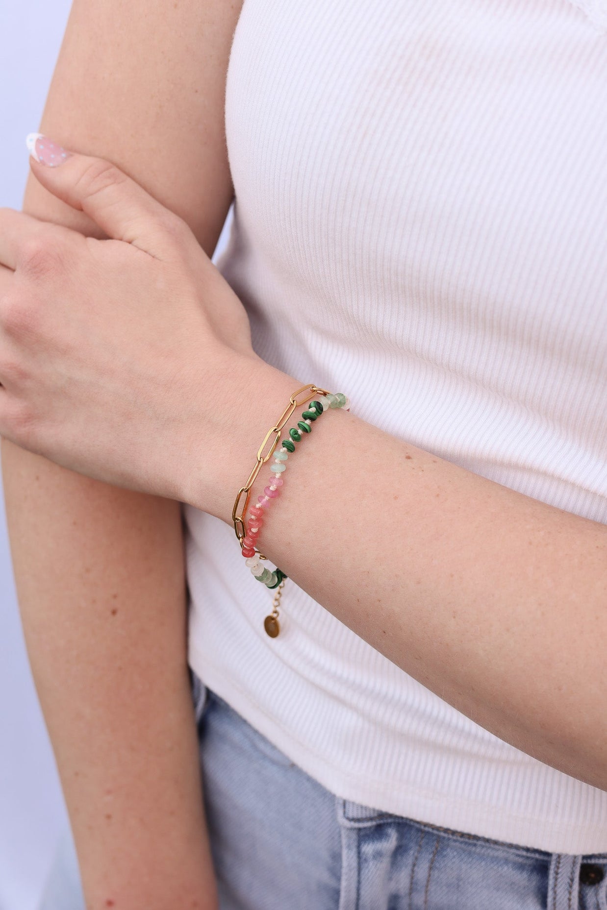 Watermelon Sugar Beaded Bracelet