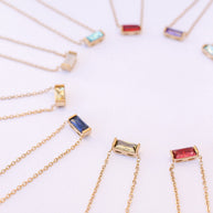 CZ Birthstone Necklace