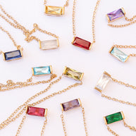 CZ Birthstone Necklace